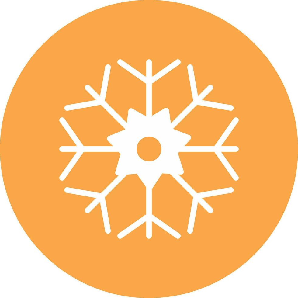 diseño de icono creativo de copo de nieve vector