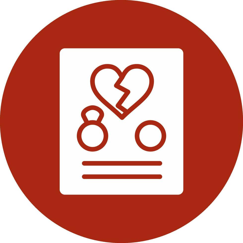 Divorce Creative Icon Design vector