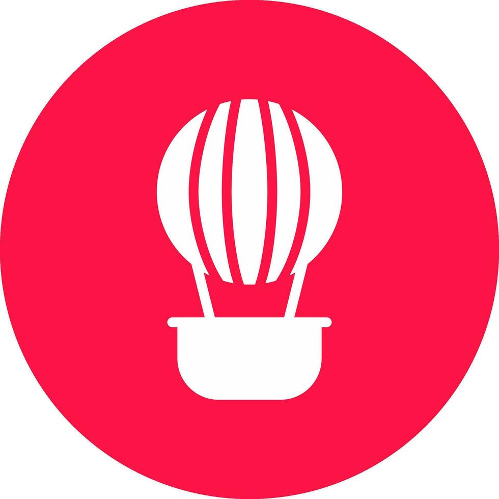 Hot Air Balloon Creative Icon Design vector