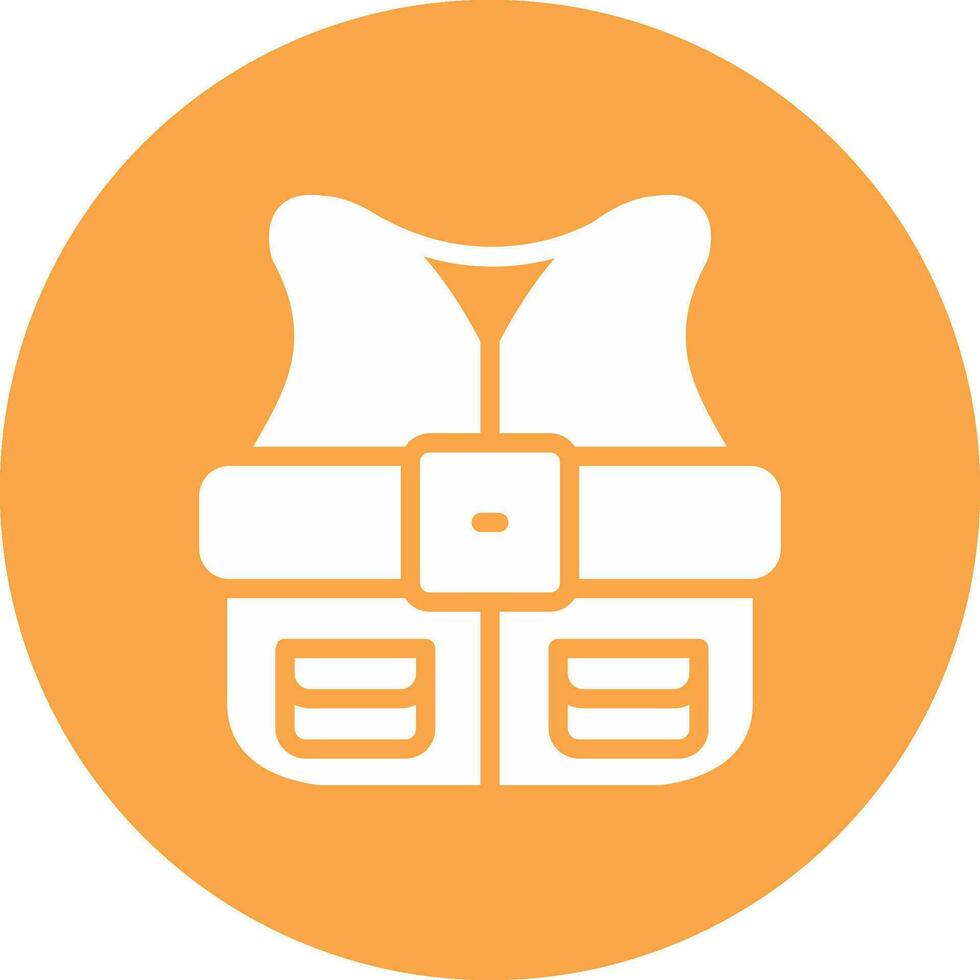 Fishing Vest Creative Icon Design vector