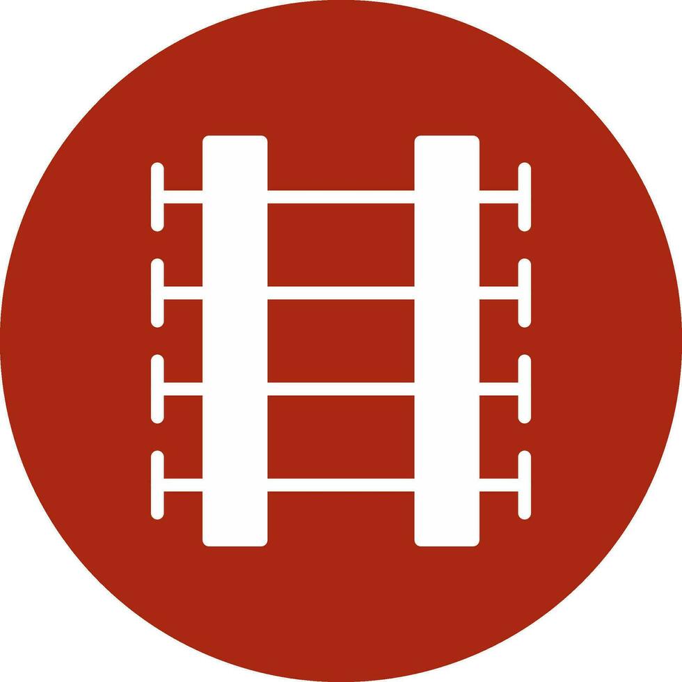 Train Tracks Creative Icon Design vector