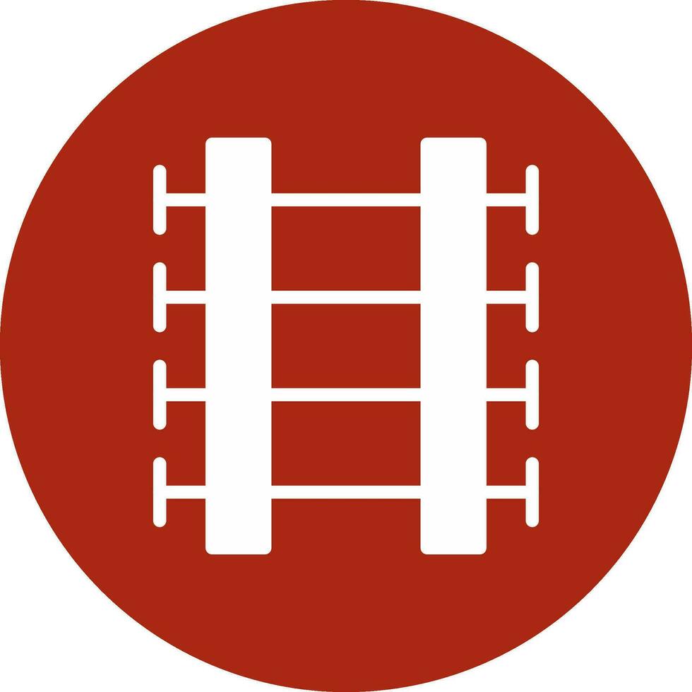 Train Tracks Creative Icon Design vector