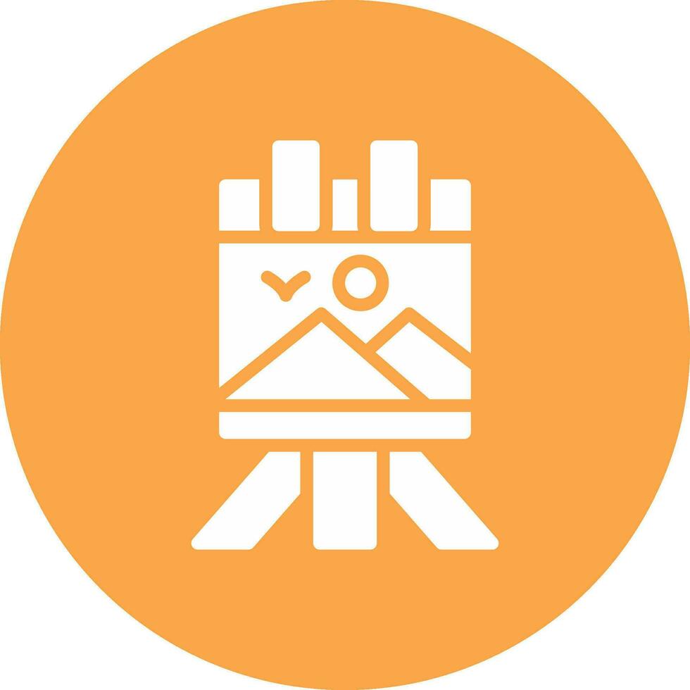 Canvas Creative Icon Design vector