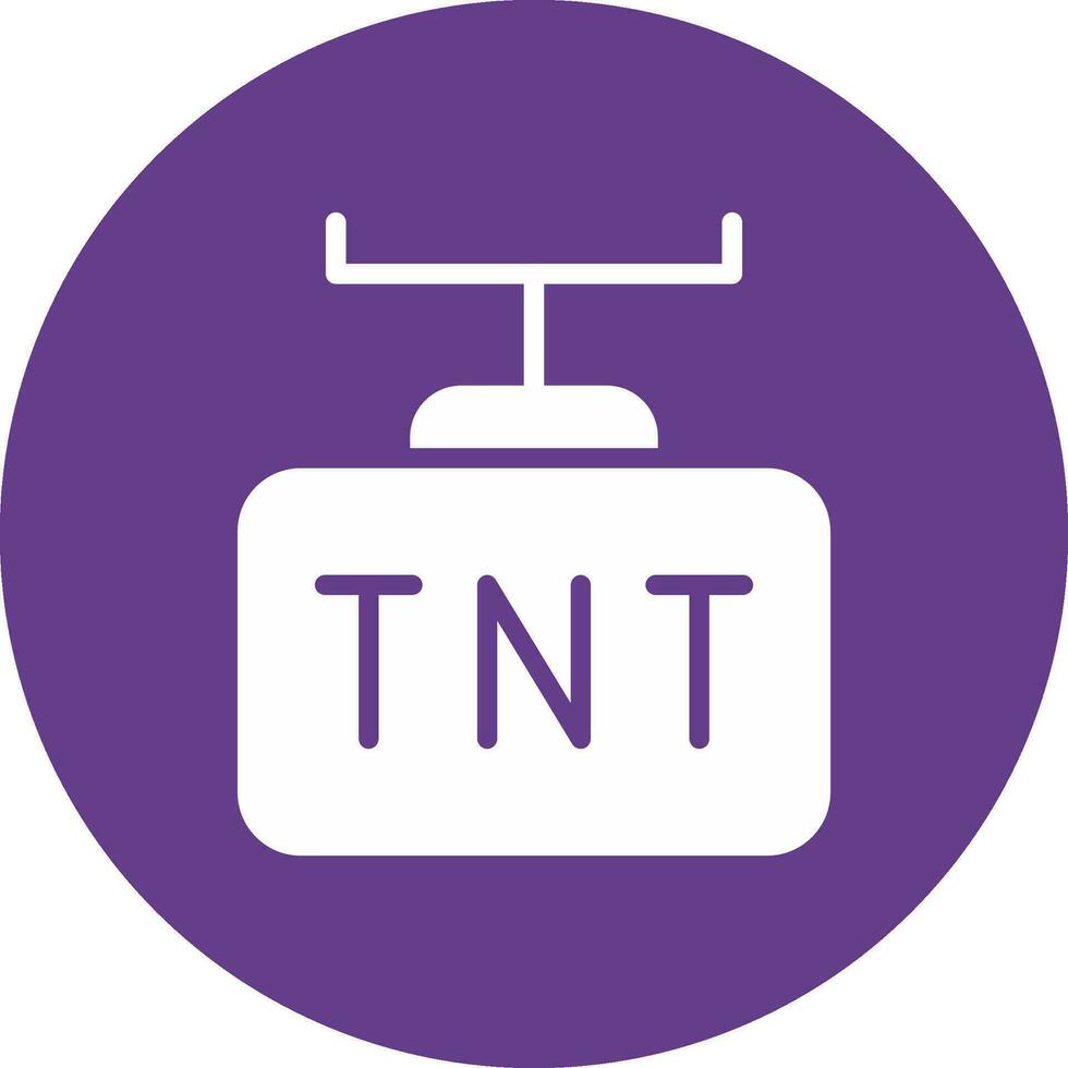 diseño de icono creativo tnt vector