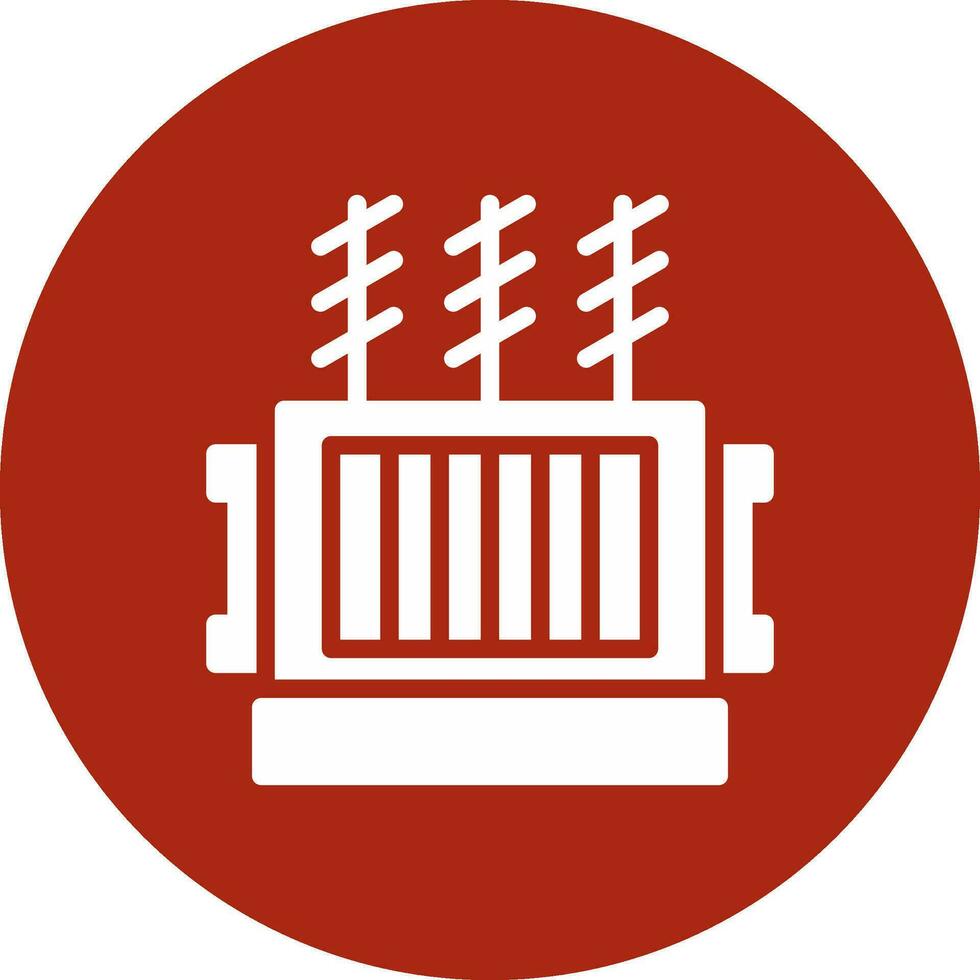 Power Transformer Creative Icon Design vector
