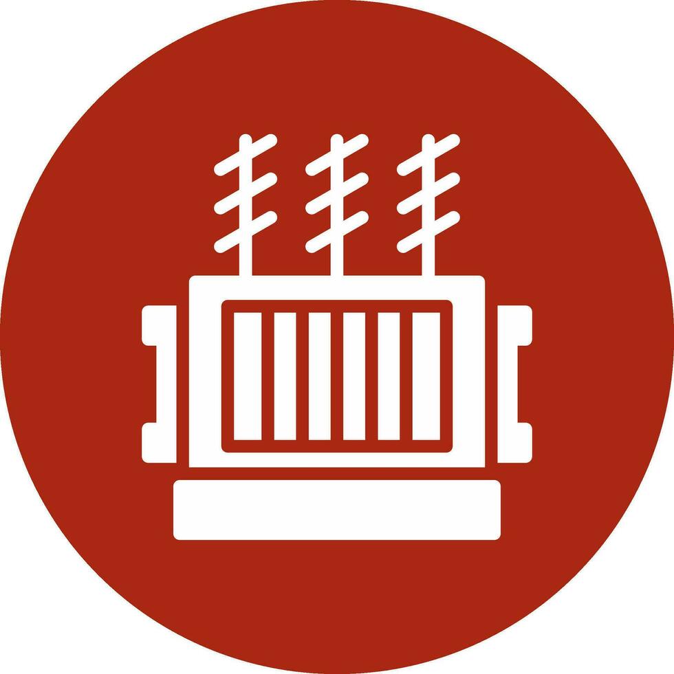 Power Transformer Creative Icon Design vector