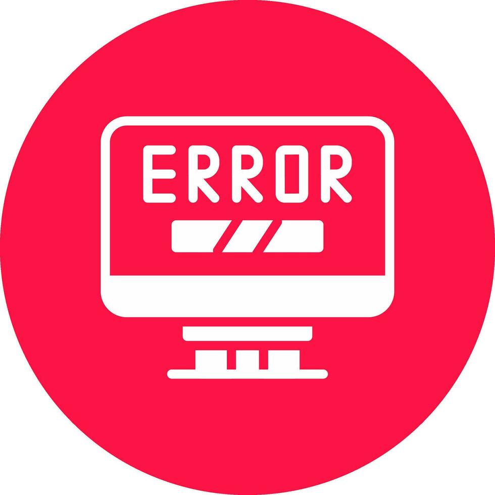 Error Creative Icon Design vector