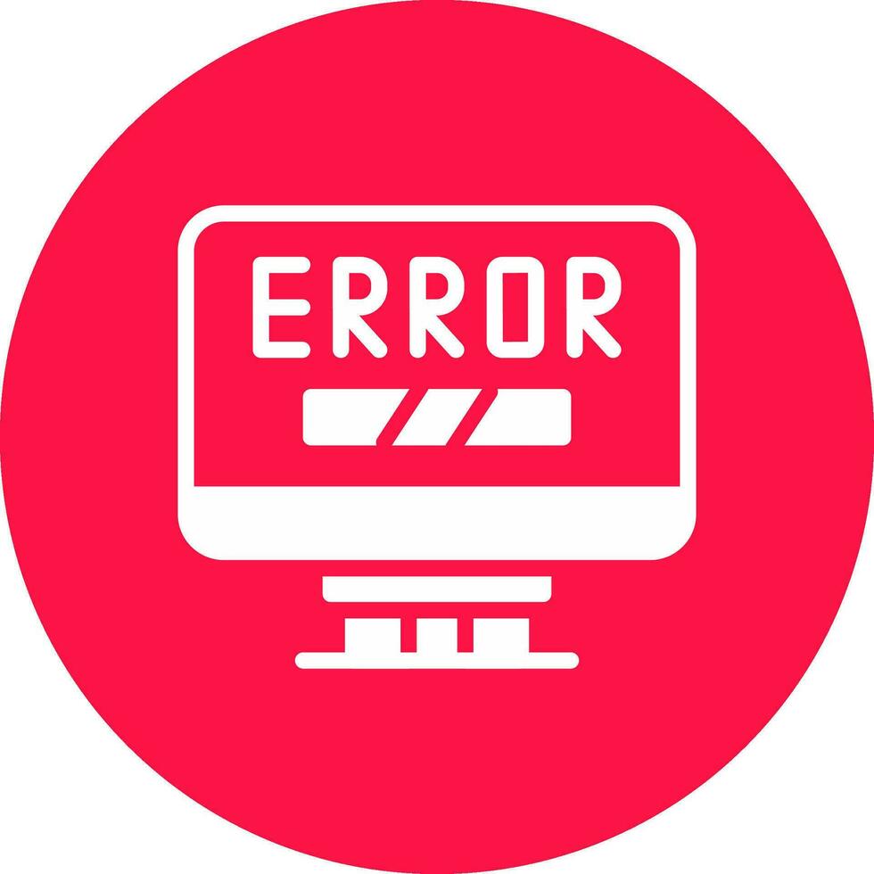 Error Creative Icon Design vector