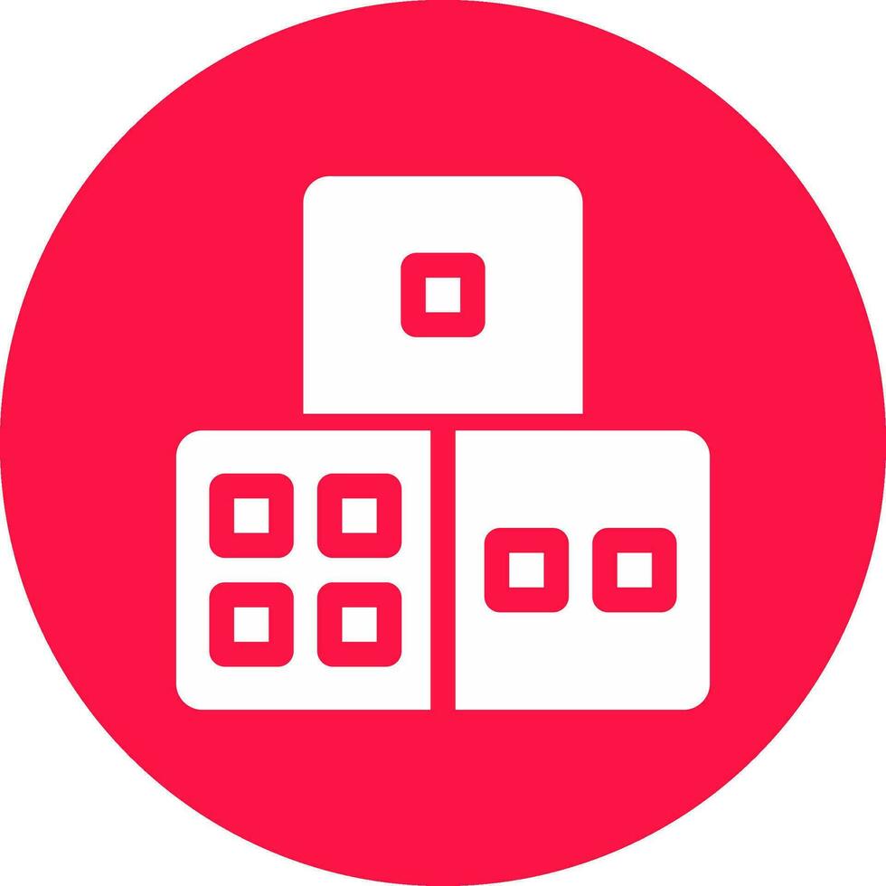 Dice Creative Icon Design vector