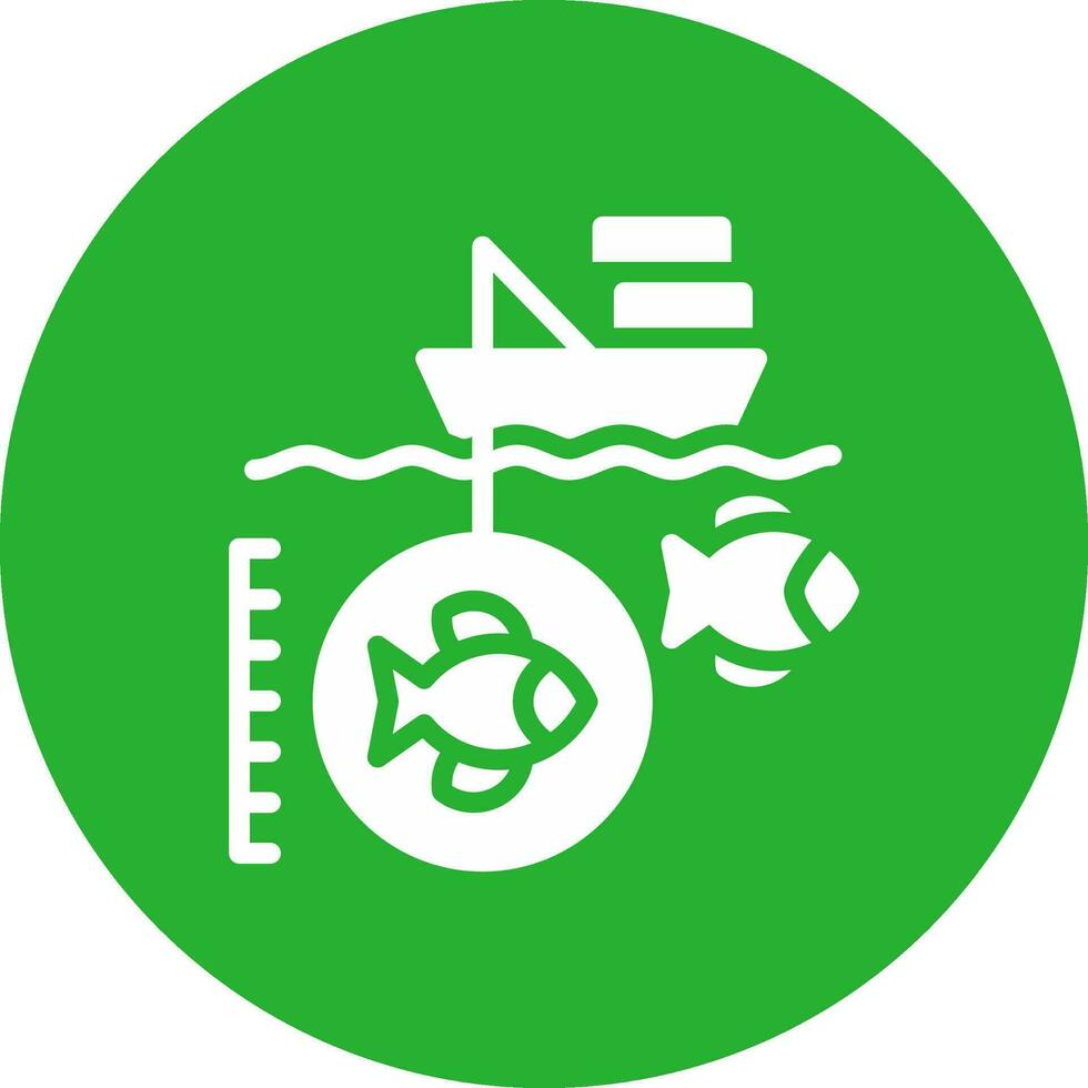 Deep Sea Fishing Creative Icon Design vector
