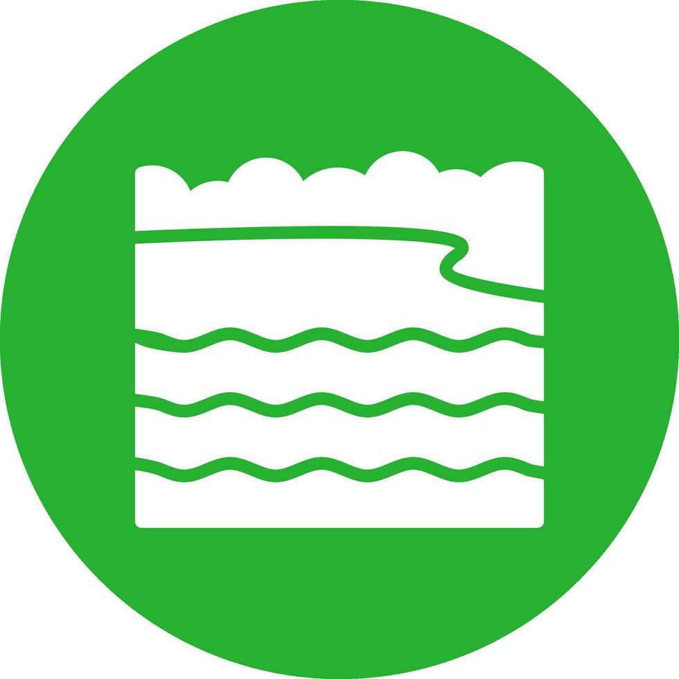 Bay Landscape Creative Icon Design vector