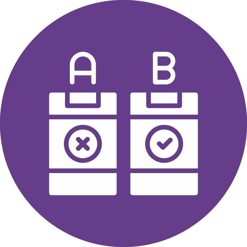 AB Testing Creative Icon Design vector