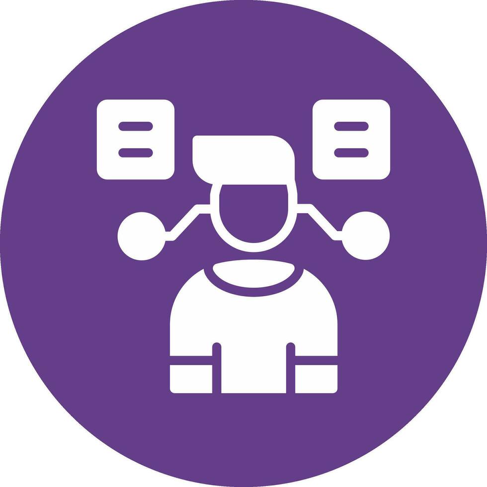 User Predictions Creative Icon Design vector