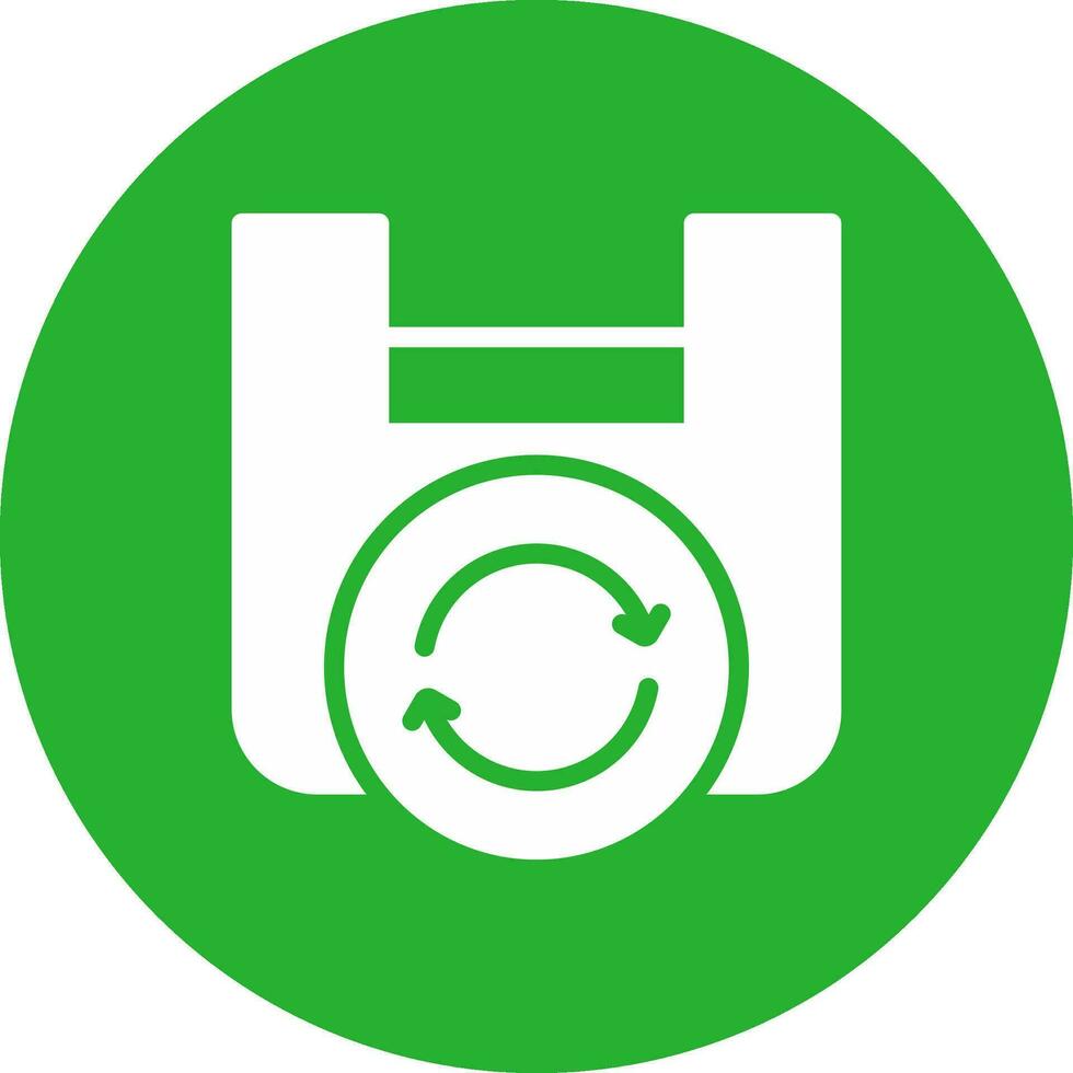 Bag Recycling Creative Icon Design vector
