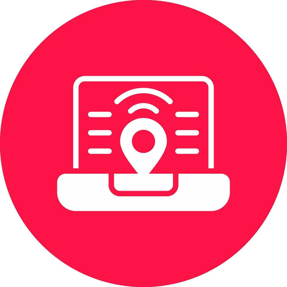 Digital Nomad Hub Creative Icon Design vector