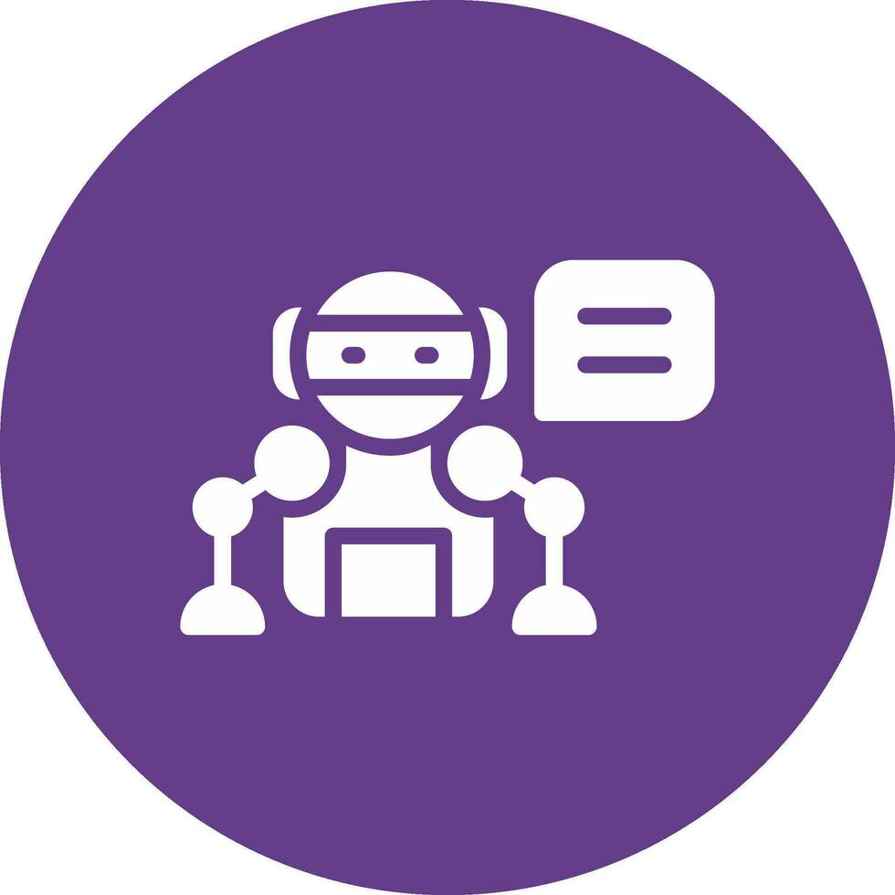Smart Chat Bot Creative Icon Design vector