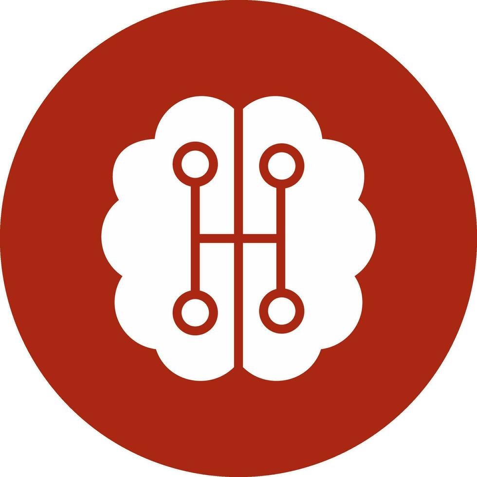 Humanoid Robot Creative Icon Design vector