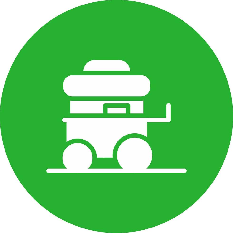 Food Cart Creative Icon Design vector