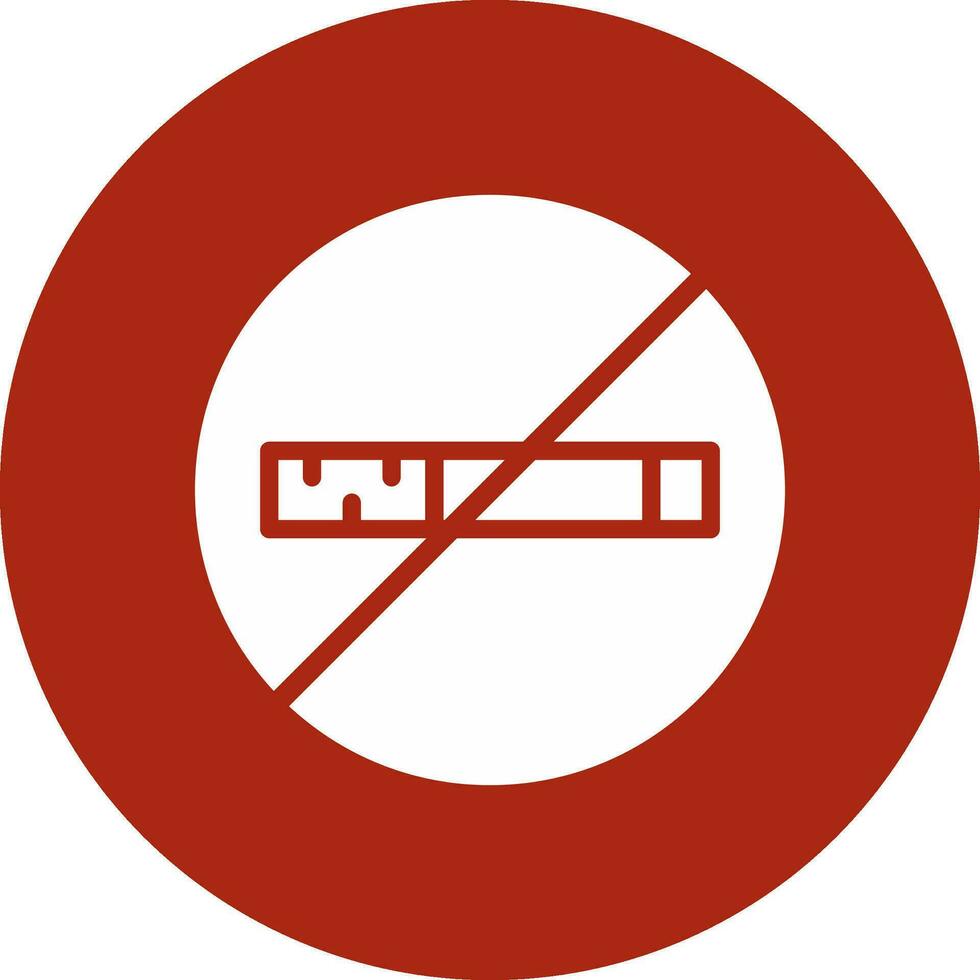 No Smoking Creative Icon Design vector