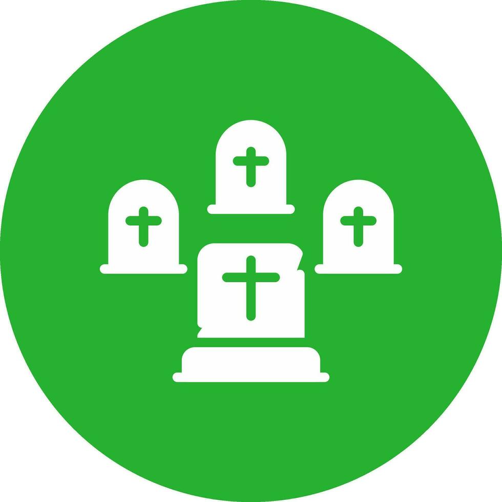 Graveyard Creative Icon Design vector