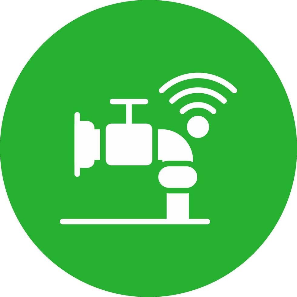 Smart Water Sensor Creative Icon Design vector