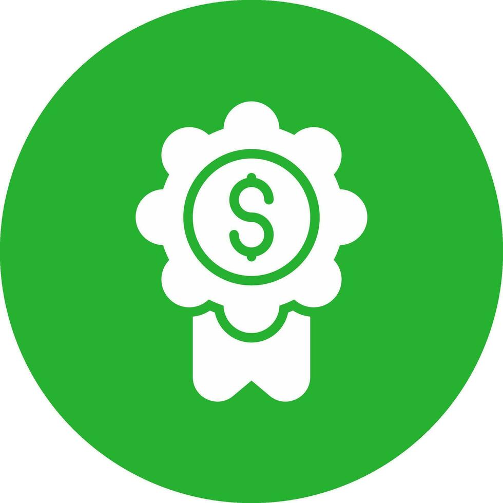 Badge-Dollar Creative Icon Design vector