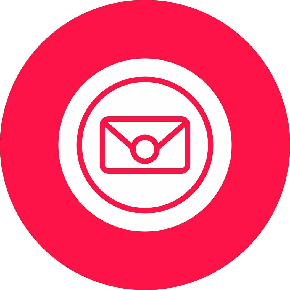 Circle Envelope Creative Icon Design vector
