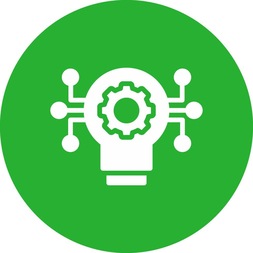 Technology Disruption Creative Icon Design vector