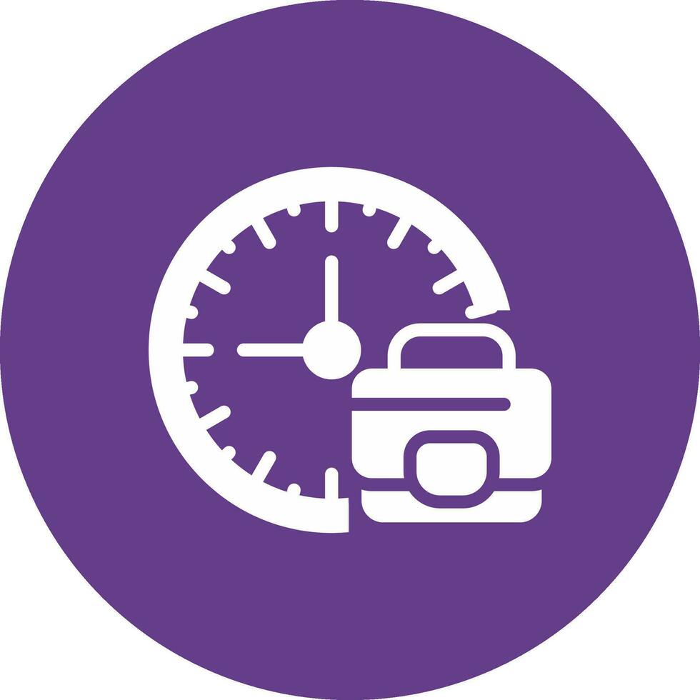 Work Time Boundaries Creative Icon Design vector