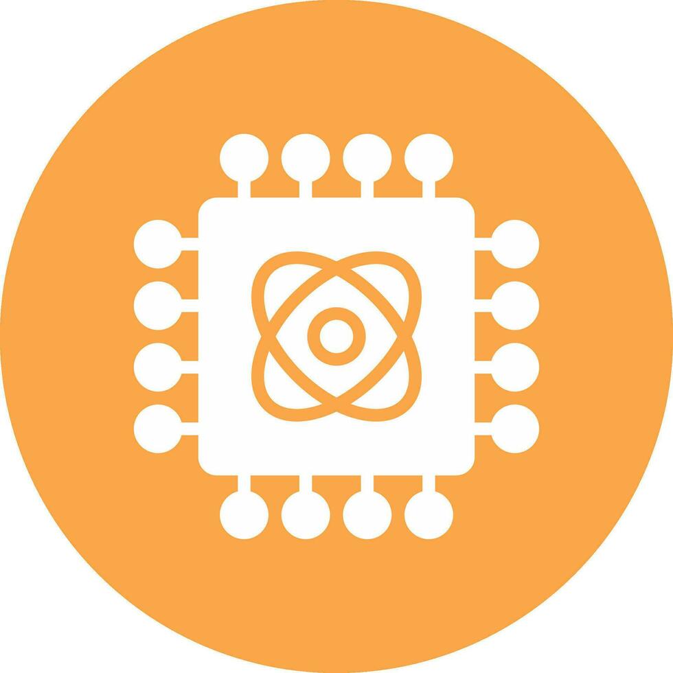 Quantum Technology Creative Icon Design vector