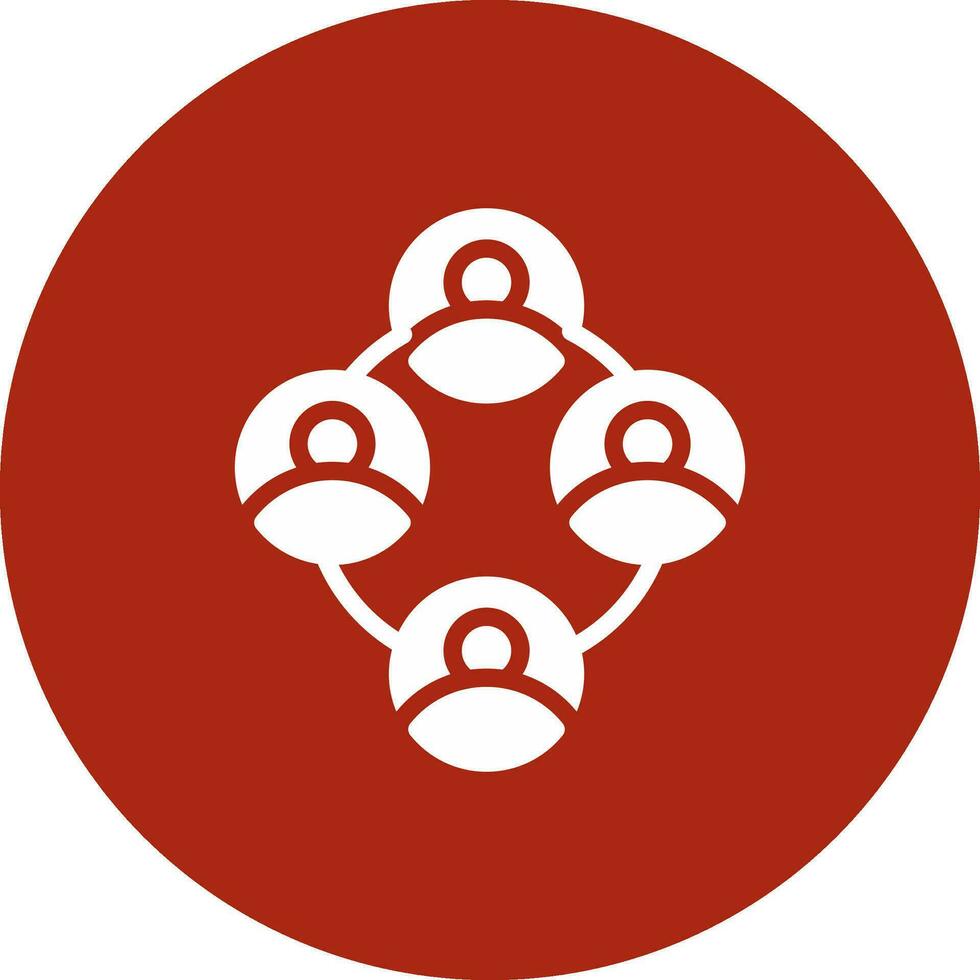 Networking with People Creative Icon Design vector