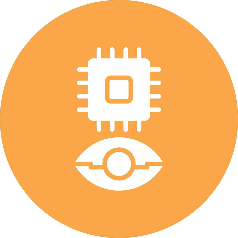 Eye Augmentation Creative Icon Design vector