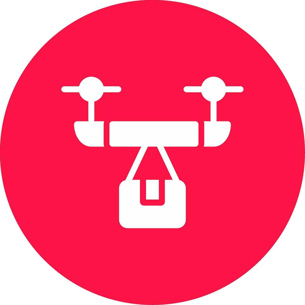 Drone Delivery Creative Icon Design vector