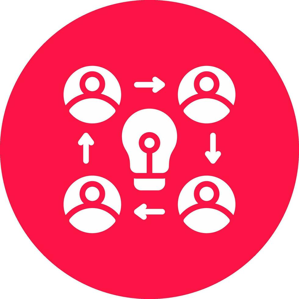 Collaboration Creative Icon Design vector