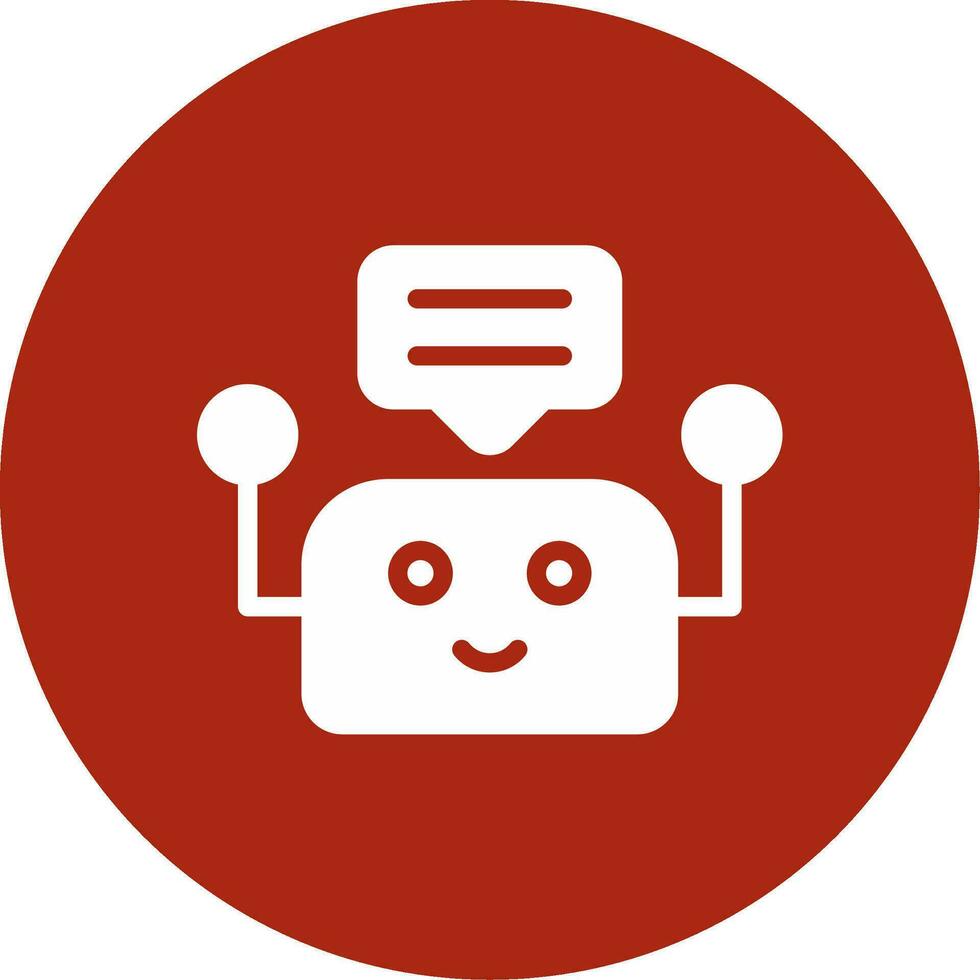 Chatbot Creative Icon Design vector
