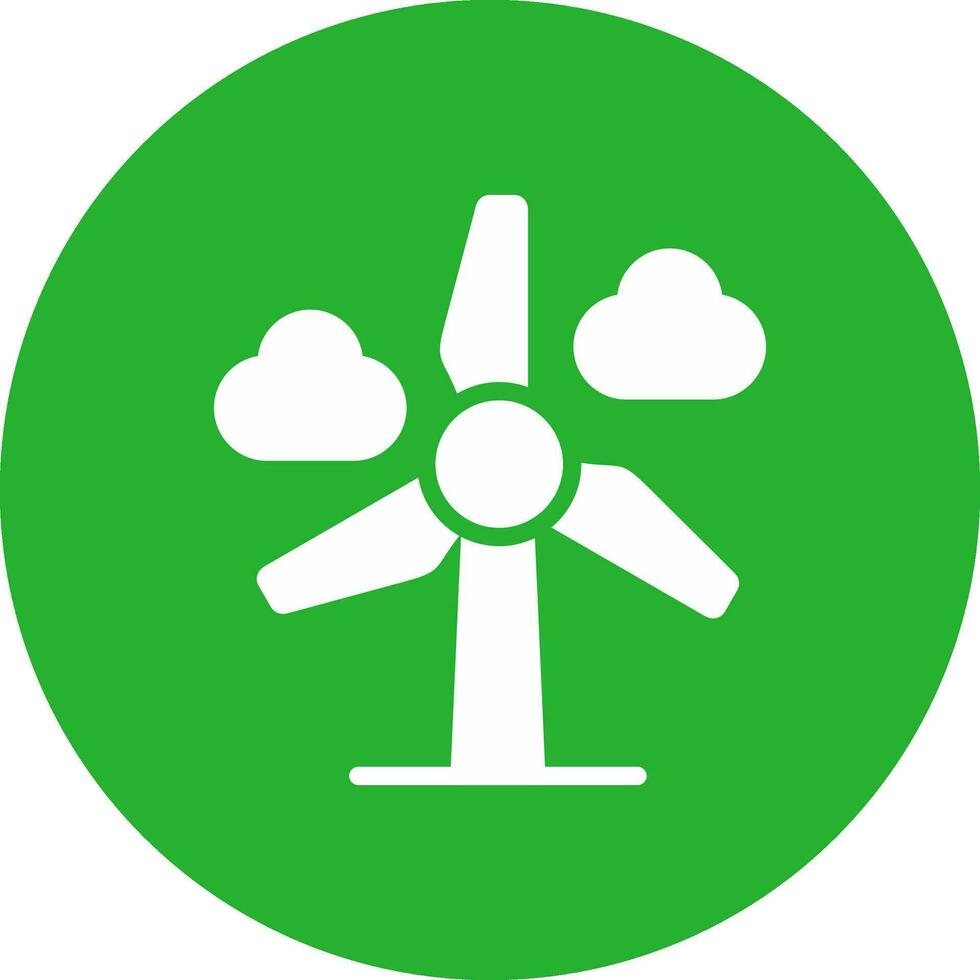 Wind Power Creative Icon Design vector