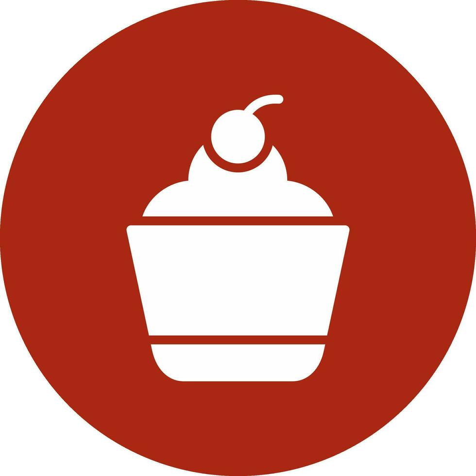 Cupcake Creative Icon Design vector