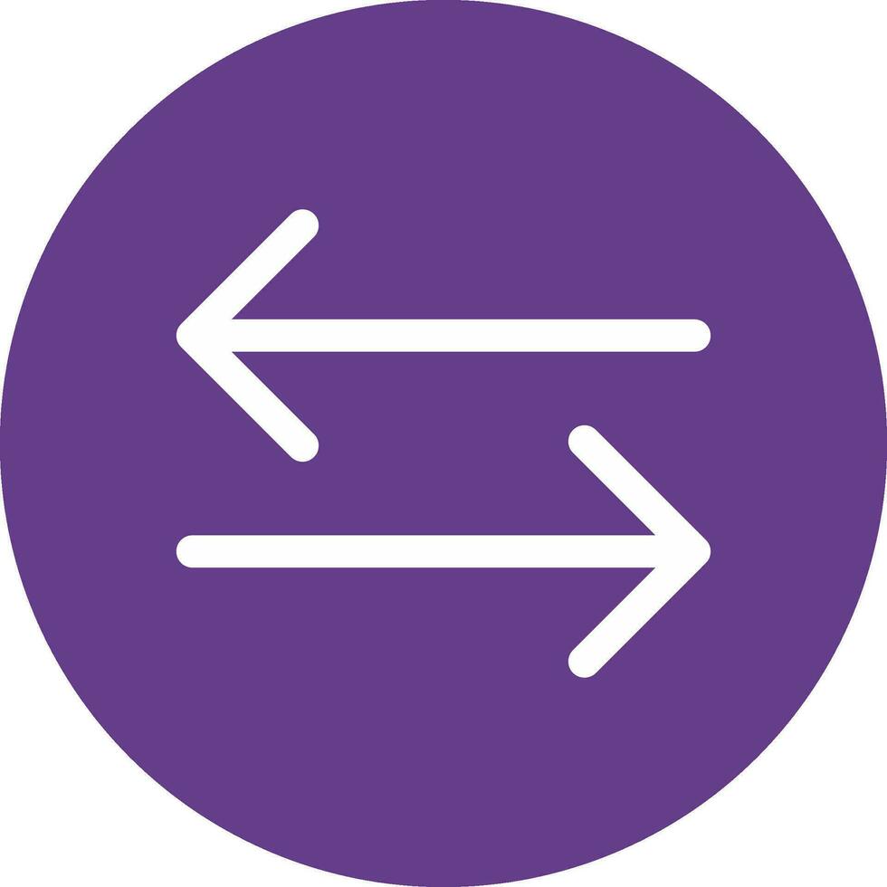 Double Arrow Creative Icon Design vector