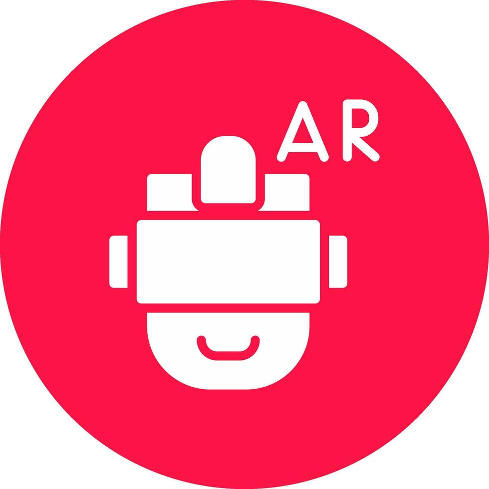 Ar Helmet Creative Icon Design vector