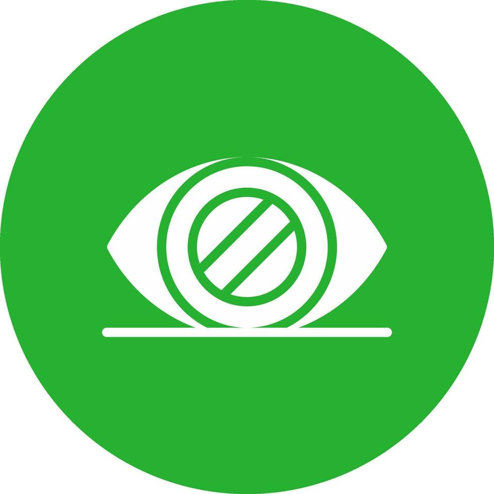 Glaucoma Creative Icon Design vector