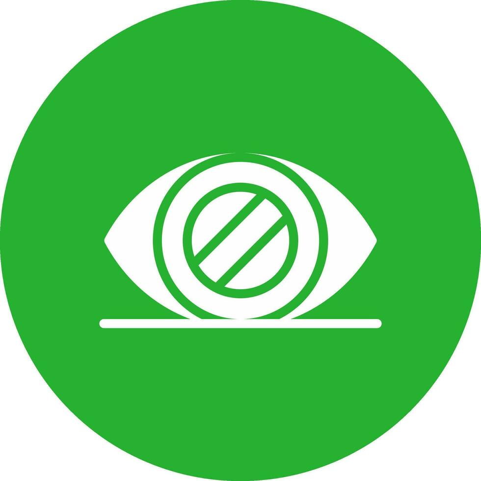 Glaucoma Creative Icon Design vector