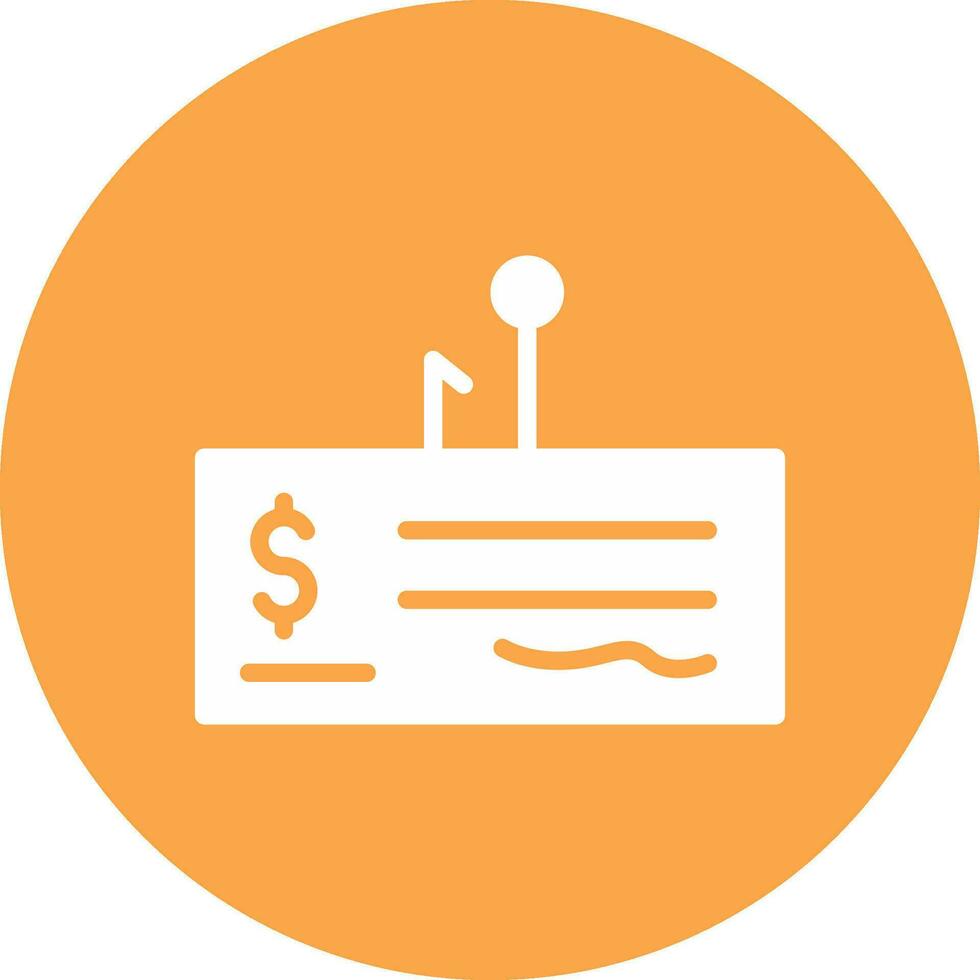 Cheque Fraud Creative Icon Design vector