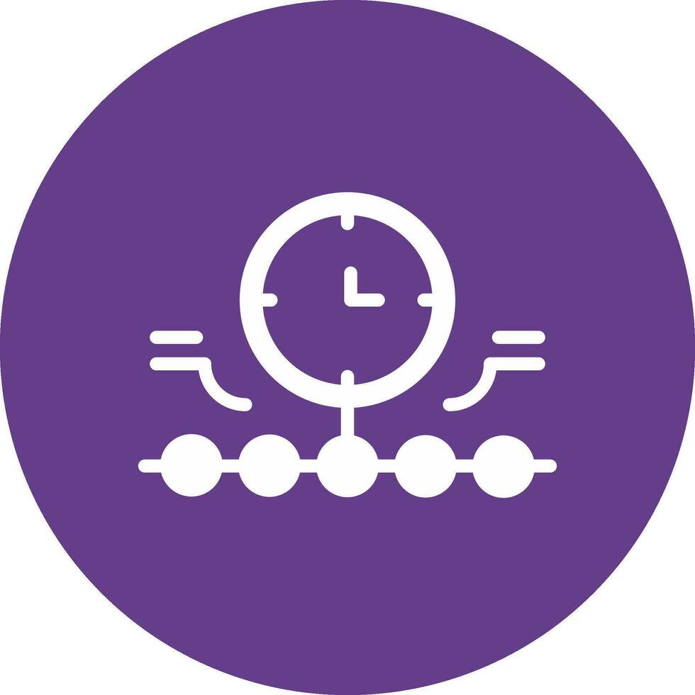 Circular Bending Process Creative Icon Design vector