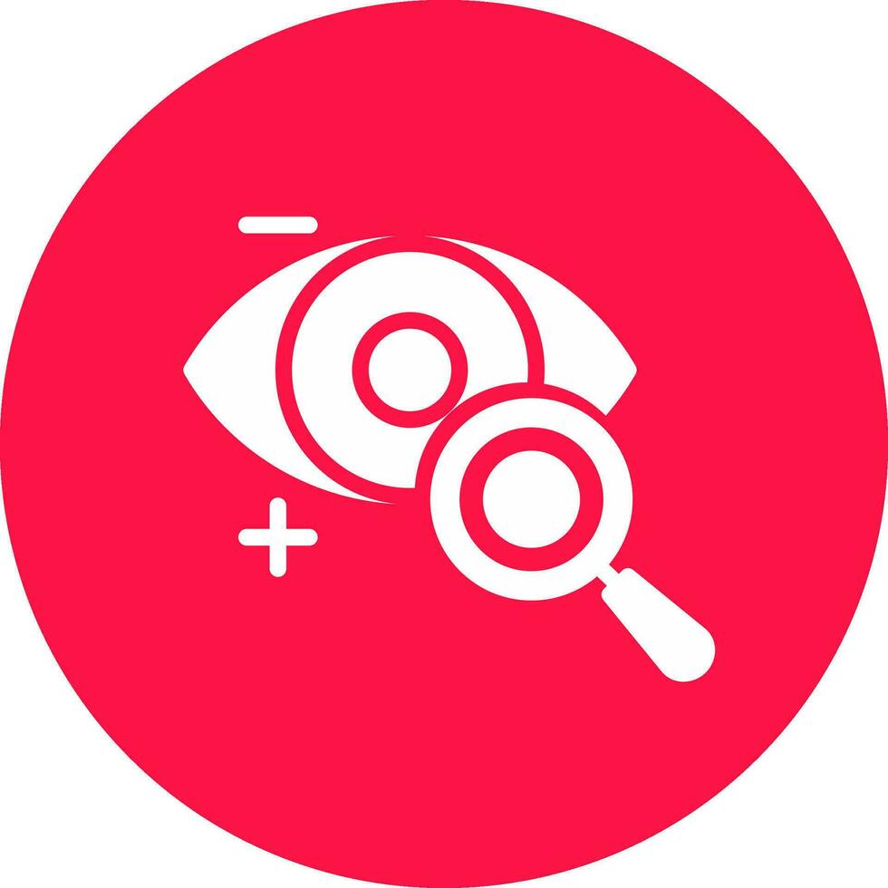 Eyesight Check Creative Icon Design vector