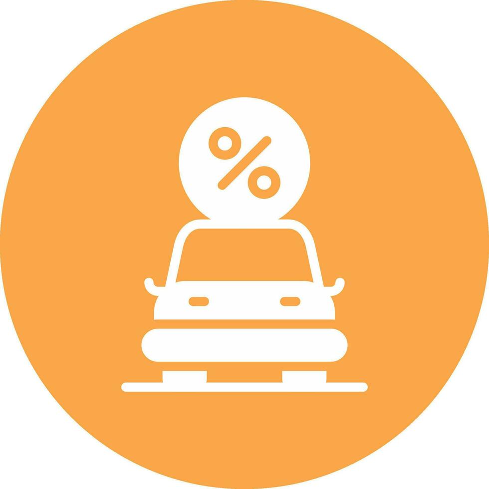Car Loan Creative Icon Design vector