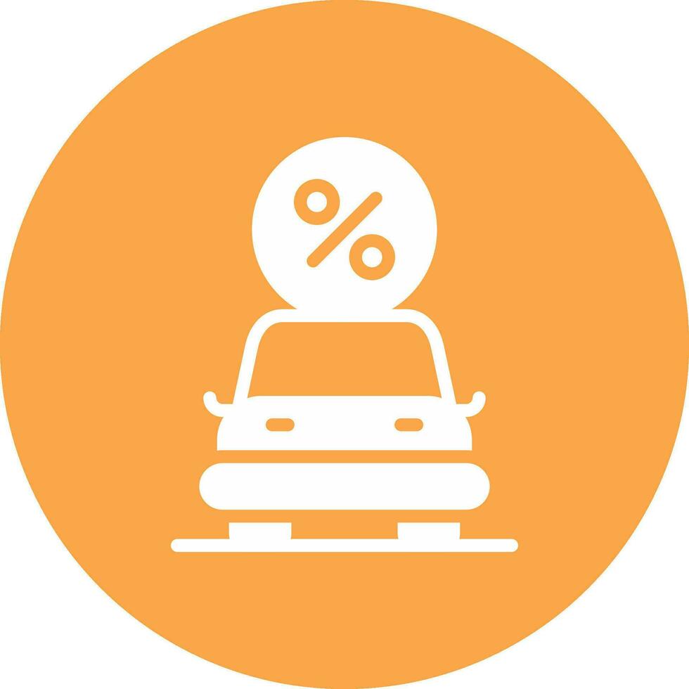 Car Loan Creative Icon Design vector