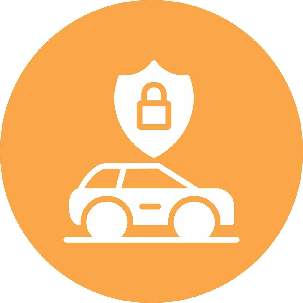 Anti Theft System Creative Icon Design vector