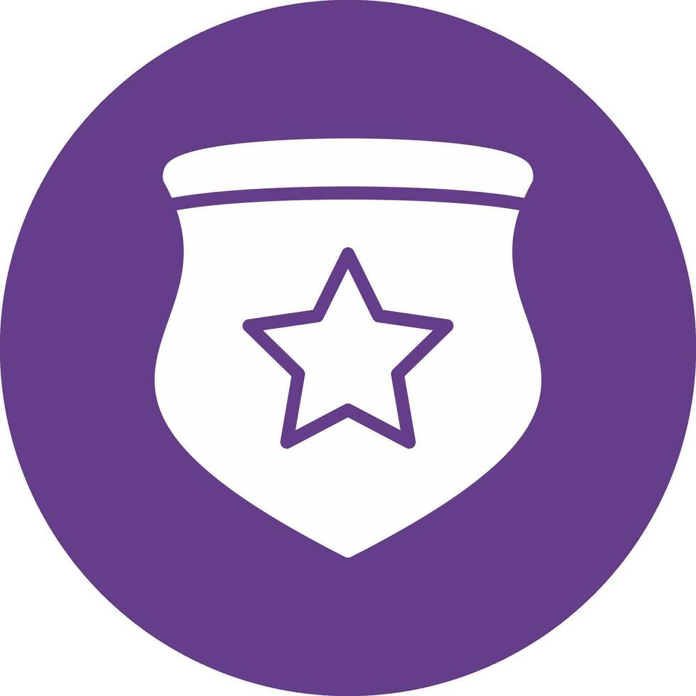 Police Badge Creative Icon Design vector
