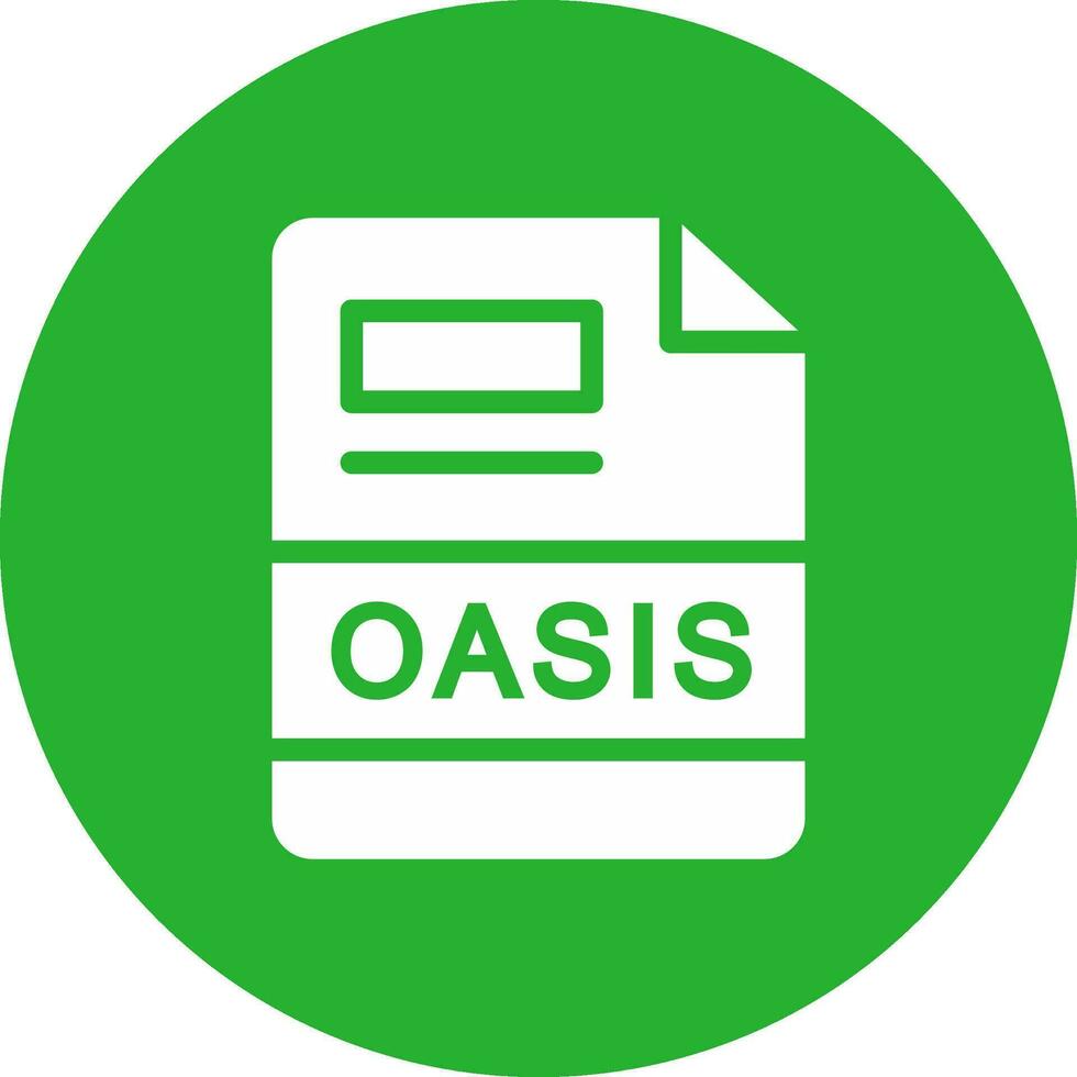 oasis creativo icono diseño vector