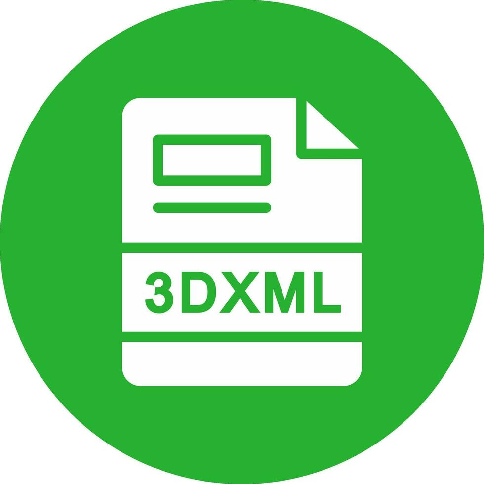 3DXML Creative Icon Design vector